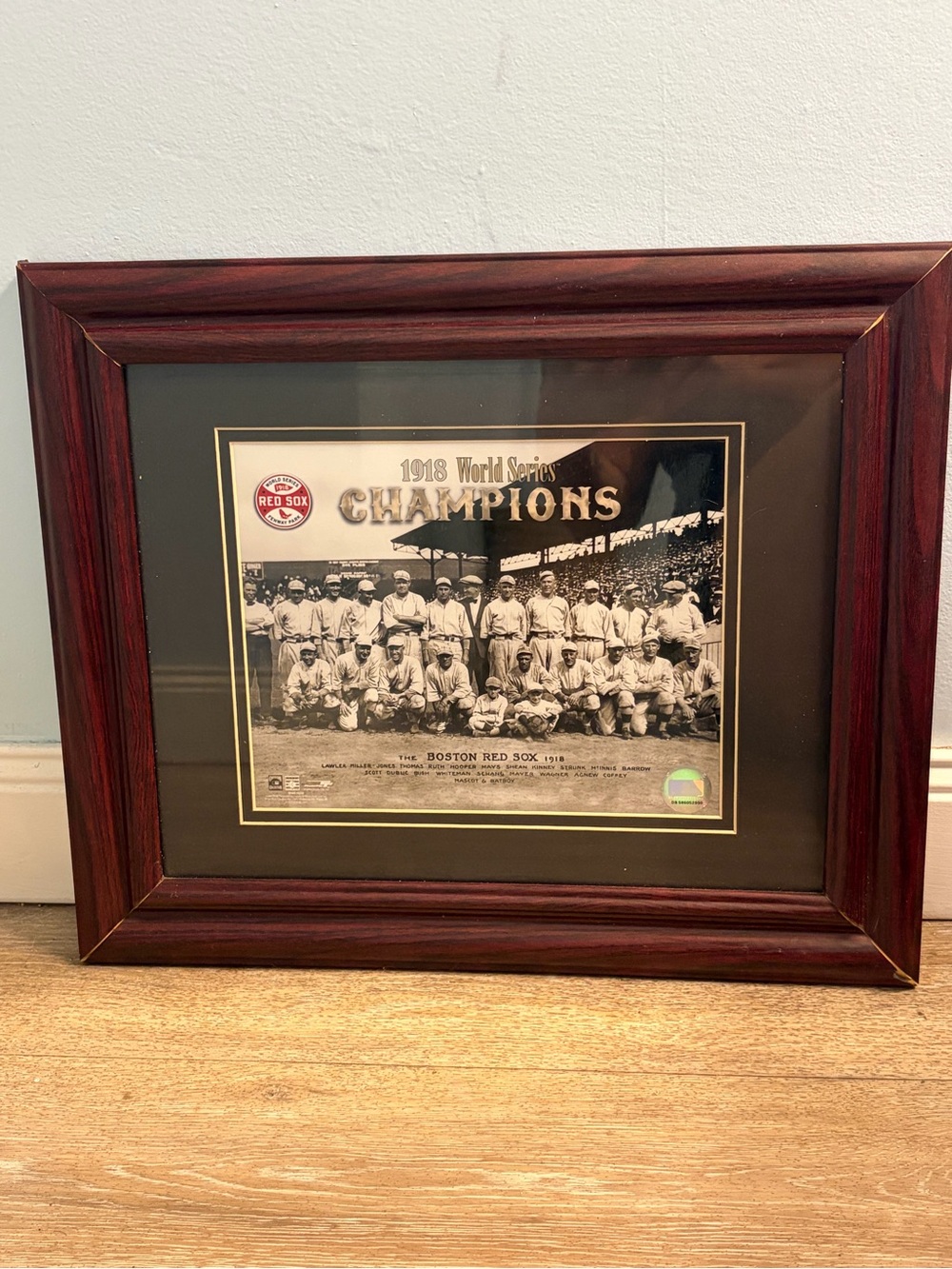 1918 Boston Red Sox World Series Champions Framed Photo